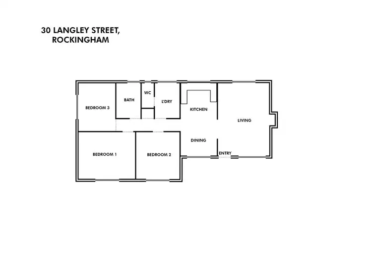 Floorplan of Homely house listing, 30 Langley Street, Rockingham WA 6168