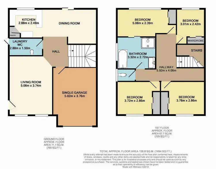 Floorplan of Homely semi-detached listing, 26B Fullerton Circuit, St Helens Park NSW 2560