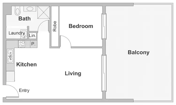 Floorplan of Homely unit listing, 30/28 Mort Street, Braddon ACT 2612