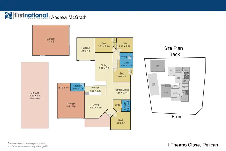 Floorplan of Homely house listing, 1 Theano Close, Pelican NSW 2281