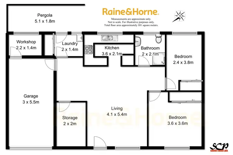 Floorplan of Homely unit listing, 6/9 South Street, Batemans Bay NSW 2536