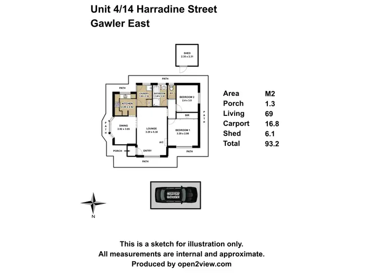 Floorplan of Homely house listing, 4/14 Harradine Street, Gawler East SA 5118