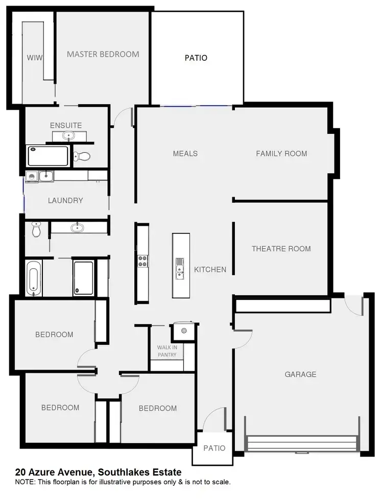 Floorplan of Homely house listing, 20 Azure Avenue, Dubbo NSW 2830