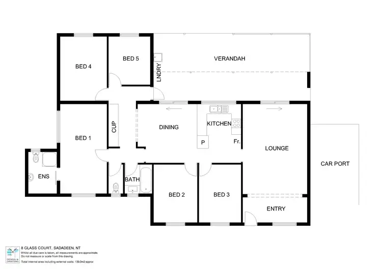 Floorplan of Homely house listing, 8 Glass Court, Sadadeen NT 870