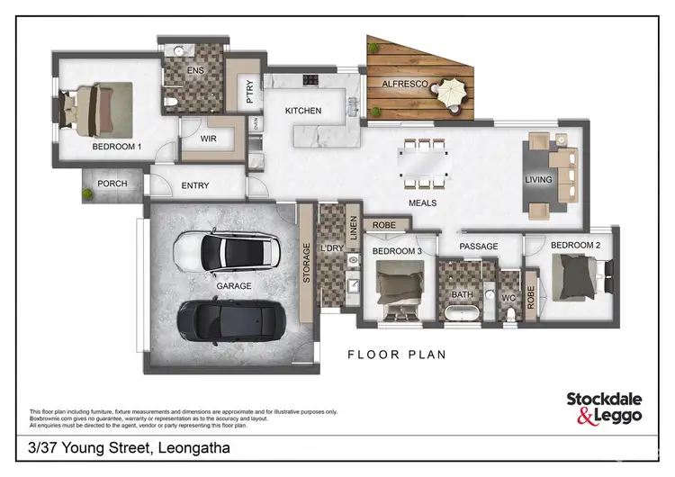 Floorplan of Homely townhouse listing, 3/37 Young Street, Leongatha VIC 3953