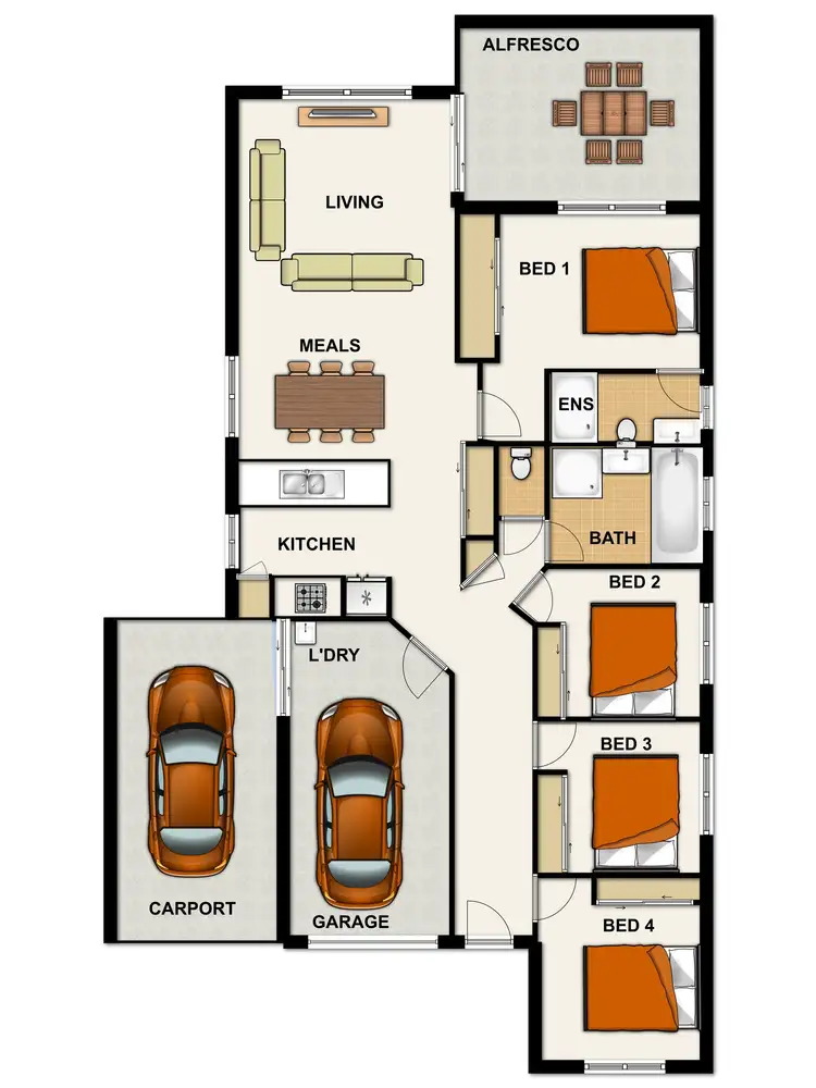 Floorplan of Homely house listing, 21 Acacia Street, Heathwood QLD 4110