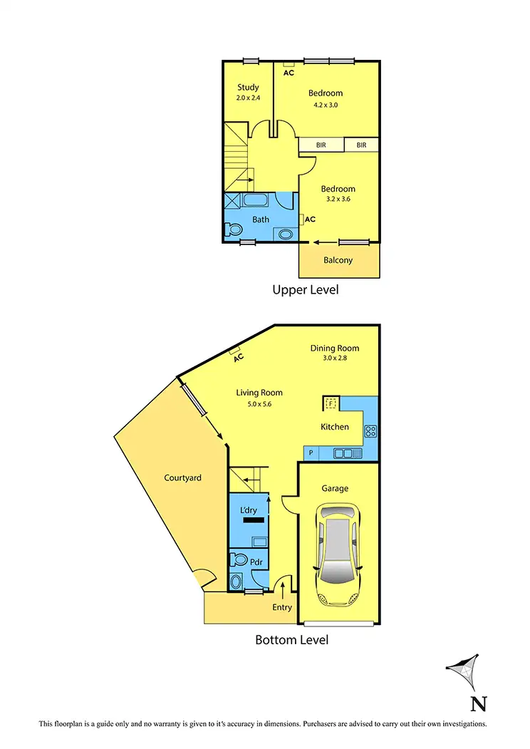Floorplan of Homely townhouse listing, 197 Pilgrim Street, Seddon VIC 3011