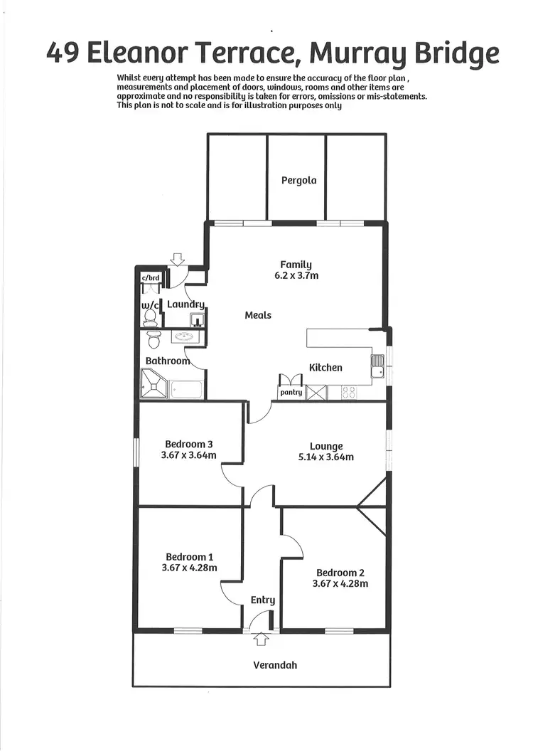 Floorplan of Homely house listing, 49 Eleanor Terrace, Murray Bridge SA 5253