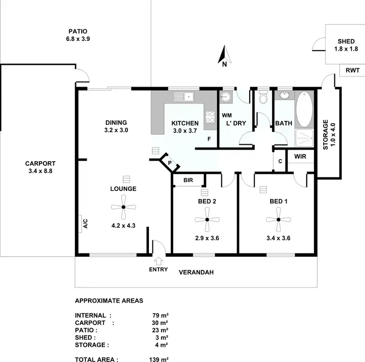 Floorplan of Homely house listing, 1/9A Railway Terrace, Gawler West SA 5118