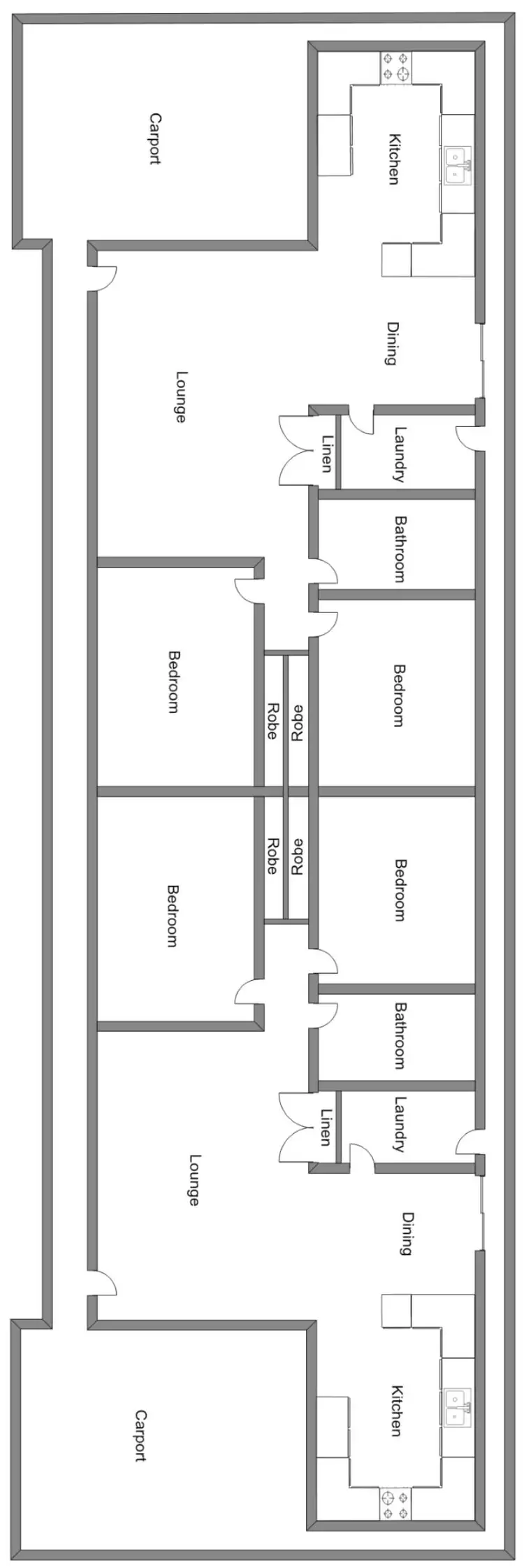 Floorplan of Homely unit listing, 4 Smith Avenue, Bordertown SA 5268
