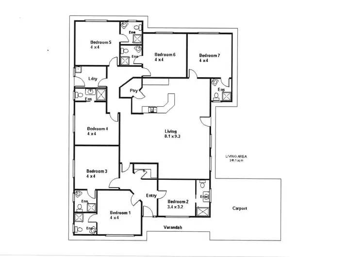 Floorplan of Homely house listing, 3 Edwards Crescent, Waikerie SA 5330