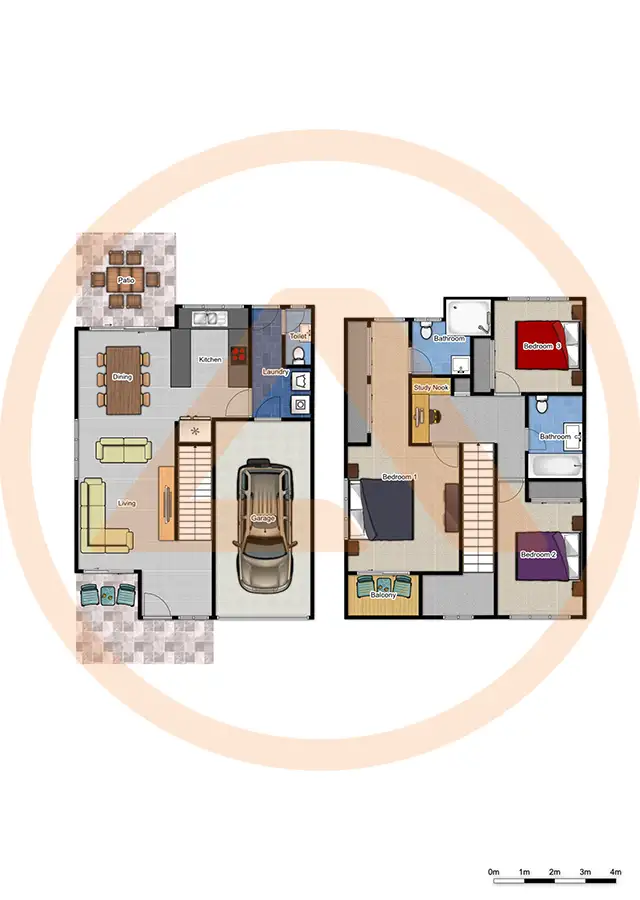 Floorplan of Homely townhouse listing, 16/2 Macarthy Road, Marsden QLD 4132