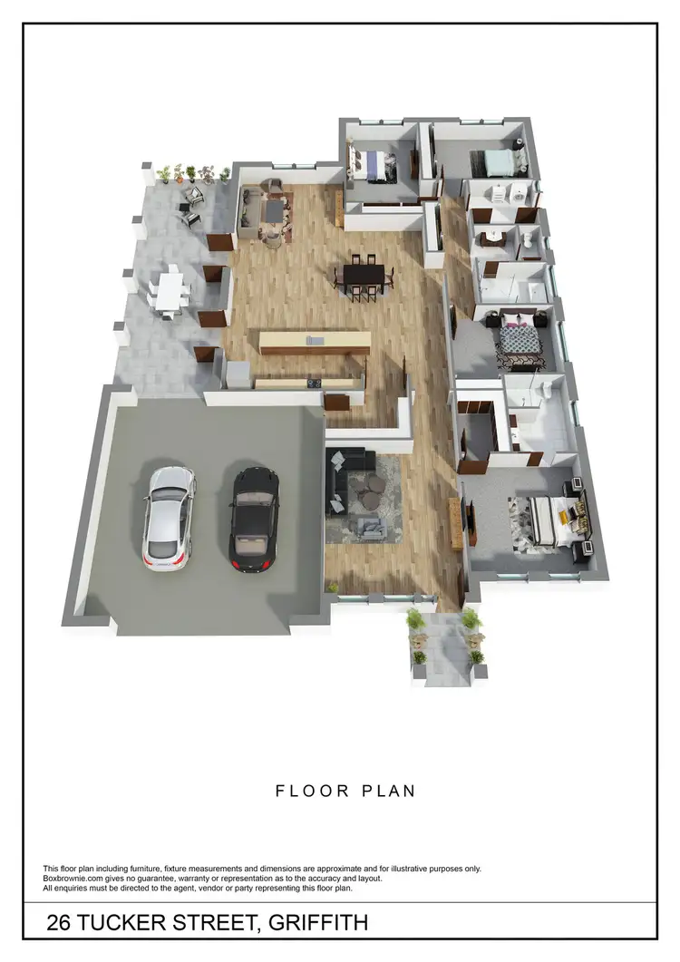 Floorplan of Homely house listing, 26 Tucker Street, Griffith NSW 2680