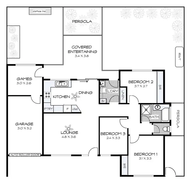 Floorplan of Homely house listing, 2/74 Wattle Drive, Mccracken SA 5211