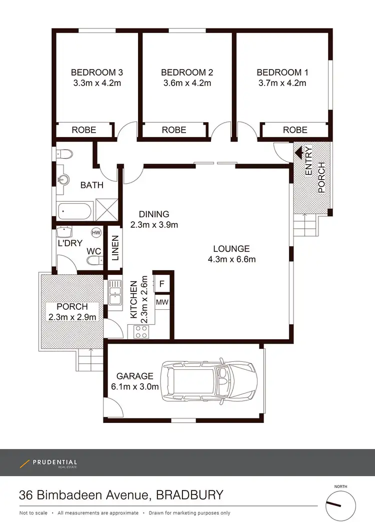 Floorplan of Homely house listing, 36 Bimbadeen Avenue, Bradbury NSW 2560
