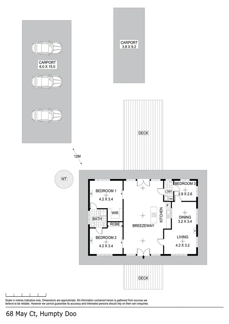 Floorplan of Homely house listing, 68 May Court, Humpty Doo NT 836