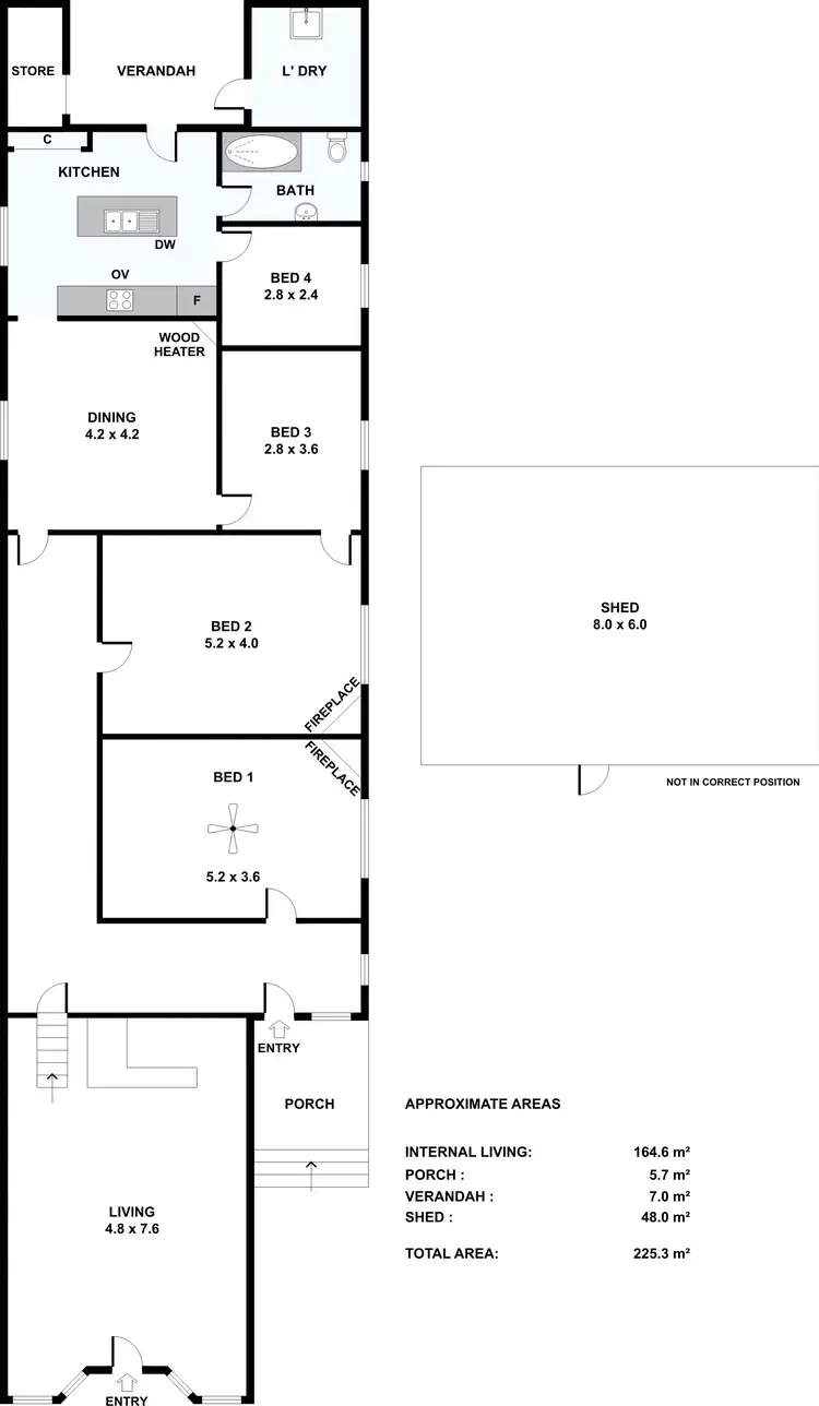 Floorplan of Homely house listing, 7 Light Street, Hamley Bridge SA 5401