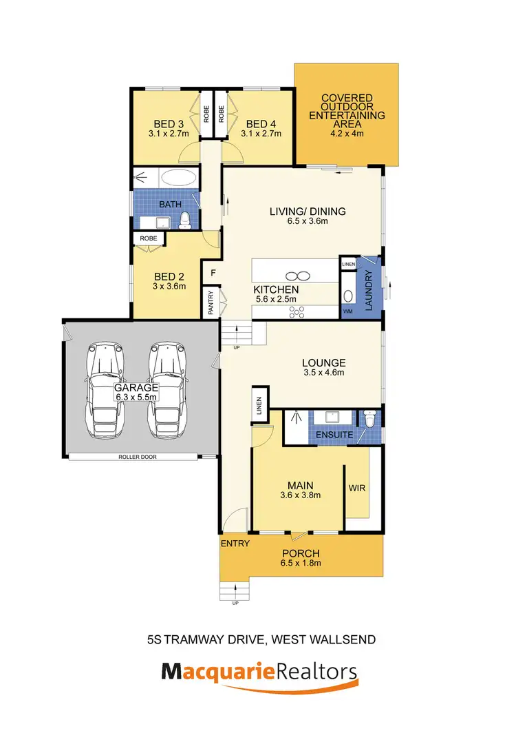 Floorplan of Homely house listing, 55 TRAMWAY DRIVE, West Wallsend NSW 2286