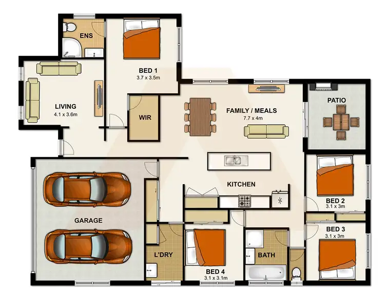 Floorplan of Homely house listing, 25 Central Park Drive, Eagleby QLD 4207