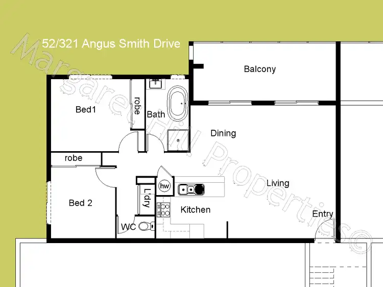 Floorplan of Homely unit listing, 52/321 Angus Smith Drive, Douglas QLD 4814