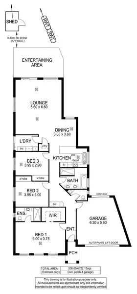 Floorplan of Homely house listing, 59a Johnstone Road, Oaklands Park SA 5046
