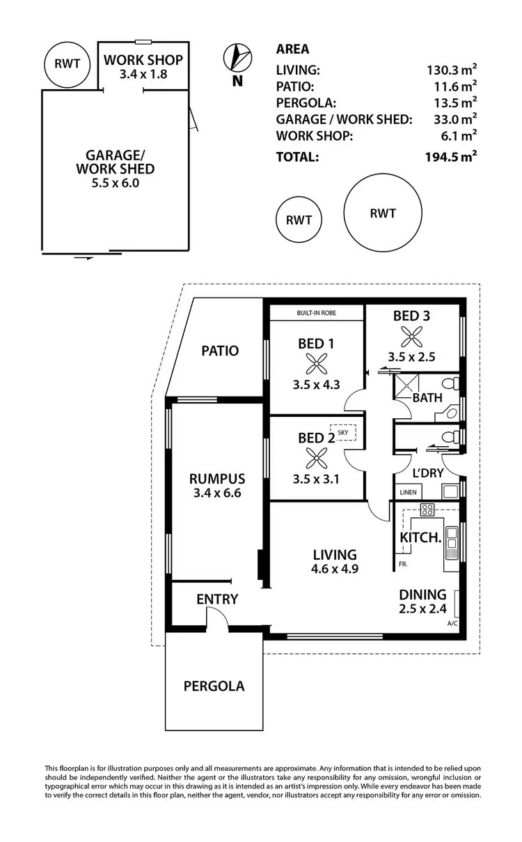 Floorplan of Homely house listing, 41 Marchant Road, Strathalbyn SA 5255