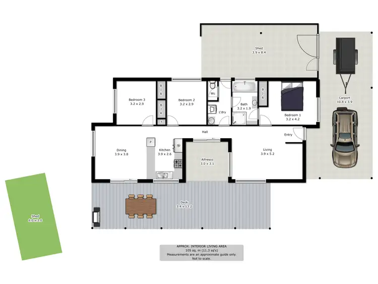 Floorplan of Homely house listing, 3 Kookaburra Place, Wodonga VIC 3690