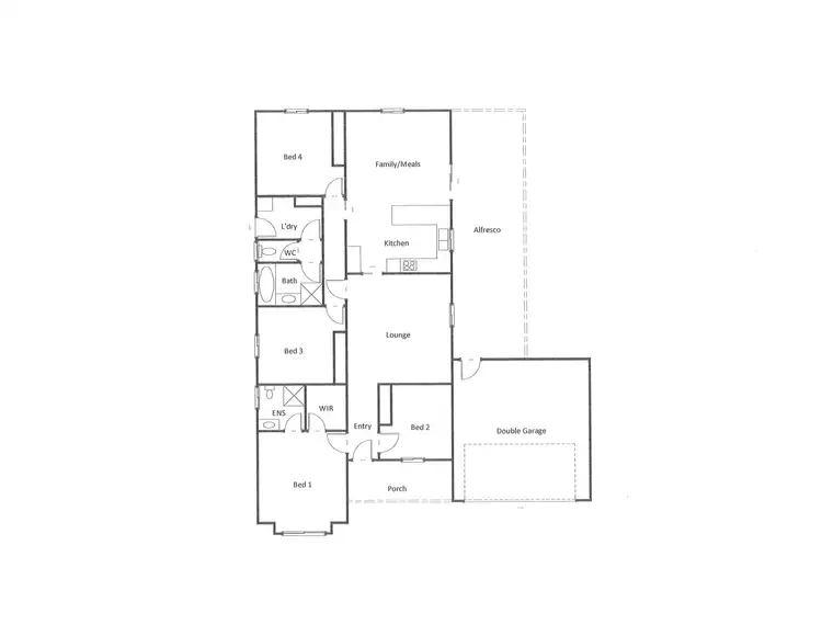 Floorplan of Homely house listing, 6 Redgum Drive, Ararat VIC 3377