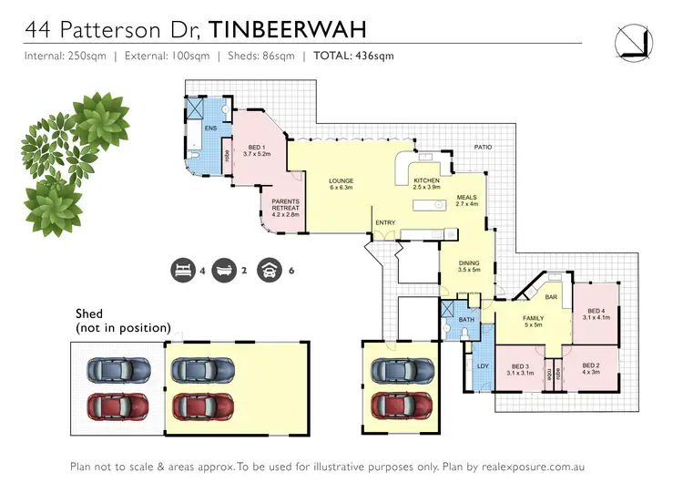 Floorplan of Homely house listing, 44 Patterson Drive, Tinbeerwah QLD 4563