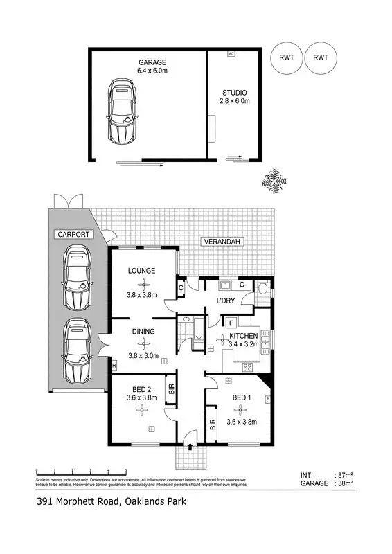Floorplan of Homely house listing, 391 Morphett Road, Oaklands Park SA 5046