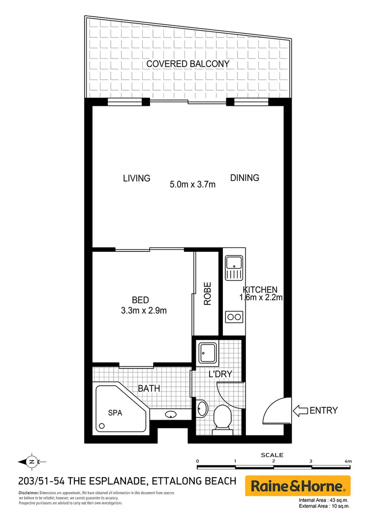 Floorplan of Homely apartment listing, 203/51-54 The Esplanade, Ettalong Beach NSW 2257