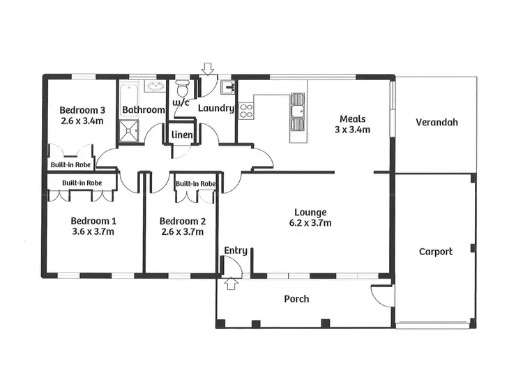Floorplan of Homely house listing, 21 Industry Road, Murray Bridge SA 5253
