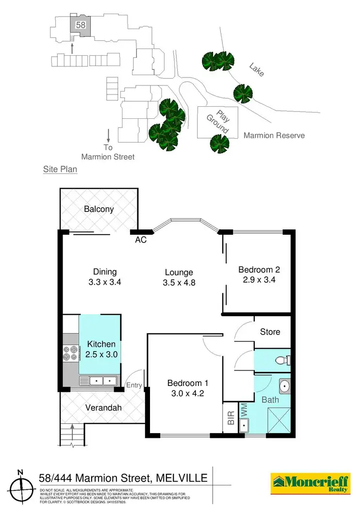 Floorplan of Homely townhouse listing, 58/444 Marmion Street, Myaree WA 6154