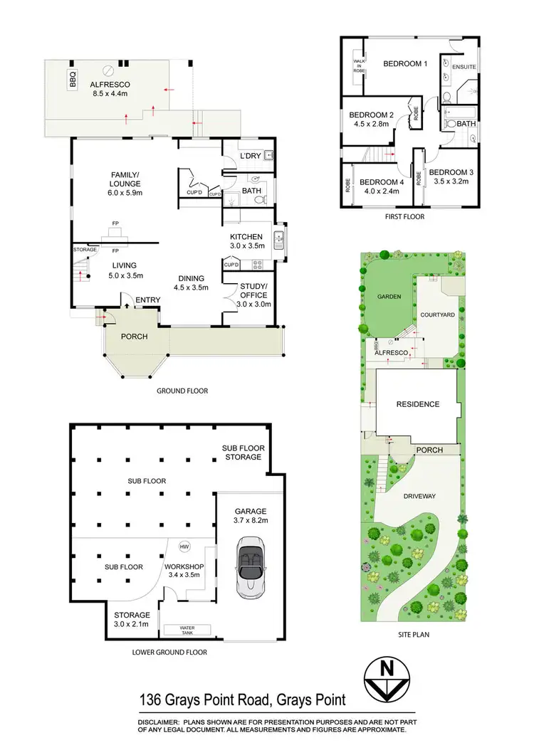 Floorplan of Homely house listing, 136 Grays Point Rd, Grays Point NSW 2232