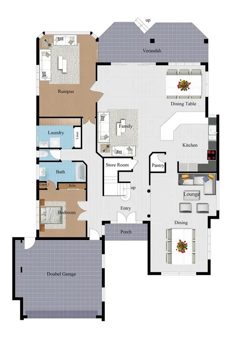Floorplan of Homely house listing, 60 Waterview Drive, Bushland Beach QLD 4818