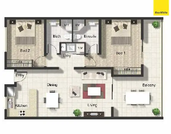 Floorplan of Homely unit listing, 19/521-525 Varley St, Yorkeys Knob QLD 4878