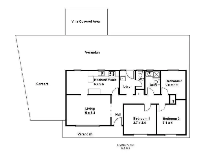 Floorplan of Homely house listing, 41 Sims Parade, Renmark SA 5341