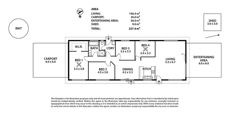 Floorplan of Homely house listing, 6 & 6A Mail Road, Harrogate SA 5244