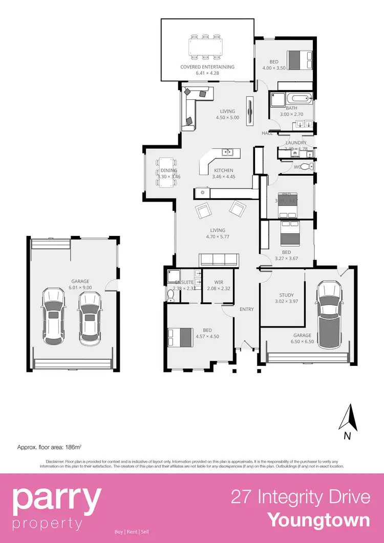 Floorplan of Homely house listing, 27 Integrity Drive, Youngtown TAS 7249