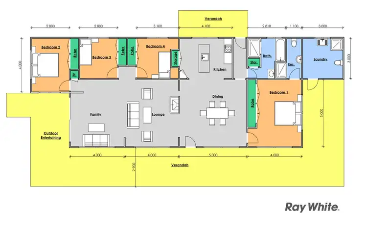 Floorplan of Homely rural property listing, 'Kurramore' 64 Millers Road, Bobin NSW 2429