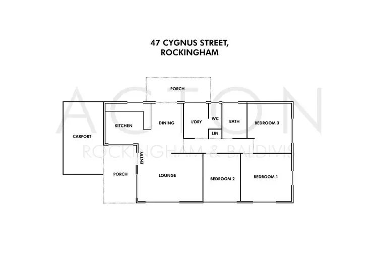 Floorplan of Homely house listing, 47 Cygnus Street, Rockingham WA 6168