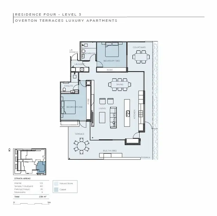 Floorplan of Homely apartment listing, 4/15 Overton Gardens, Cottesloe WA 6011