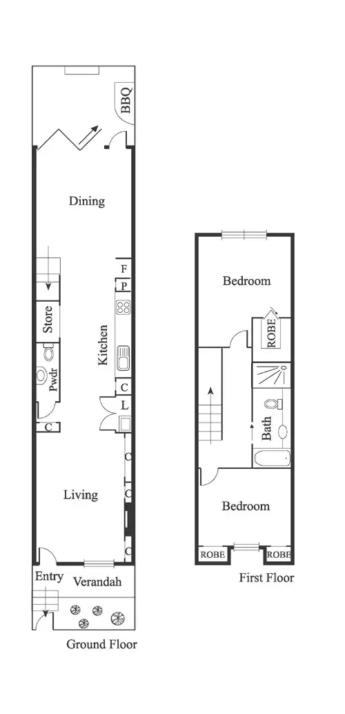 Floorplan of Homely house listing, 36 Brooke Street, Albert Park VIC 3206