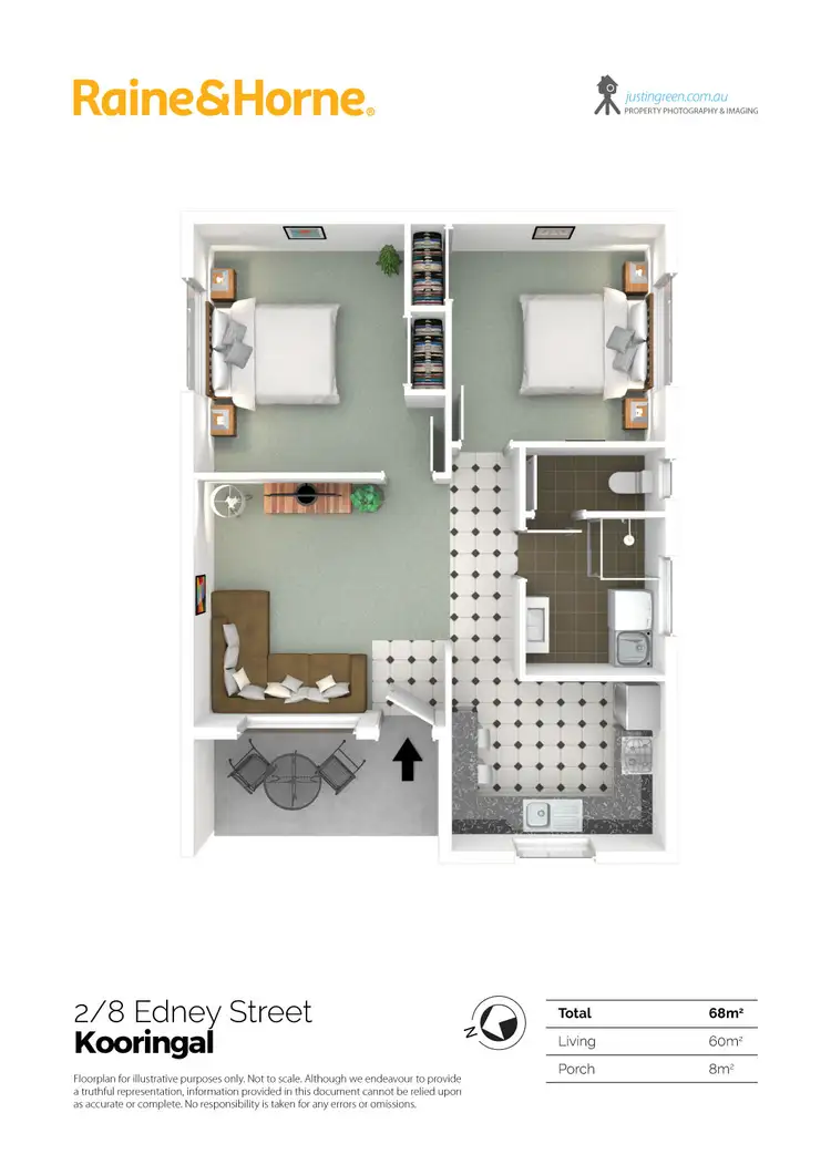 Floorplan of Homely unit listing, 2/8 Edney Street, Kooringal NSW 2650