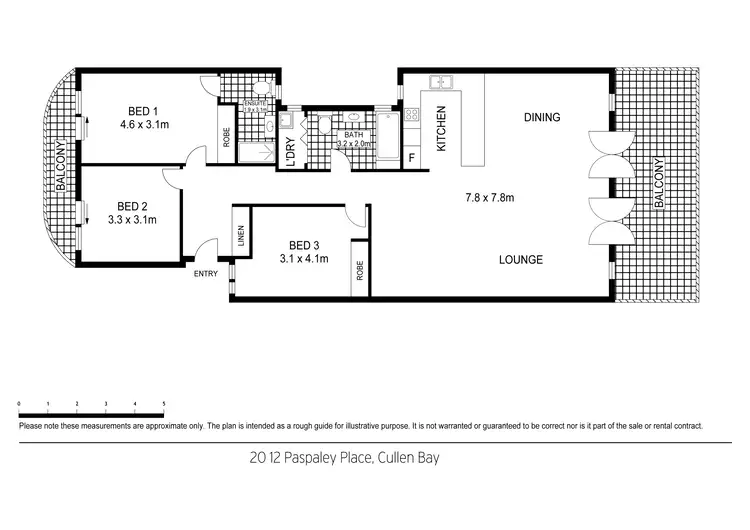 Floorplan of Homely apartment listing, 20/12 Paspaley Place, Larrakeyah NT 820