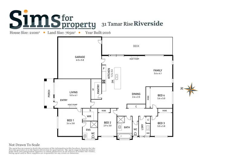 Floorplan of Homely house listing, 31 Tamar Rise, Riverside TAS 7250