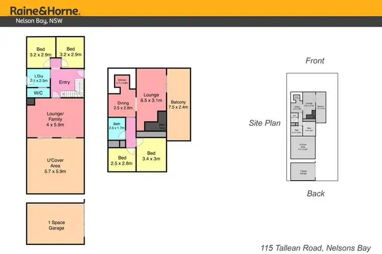 Floorplan of Homely house listing, 115 Tallean Road, Nelson Bay NSW 2315