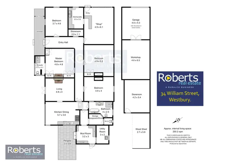 Floorplan of Homely house listing, 34 William Street, Westbury TAS 7303