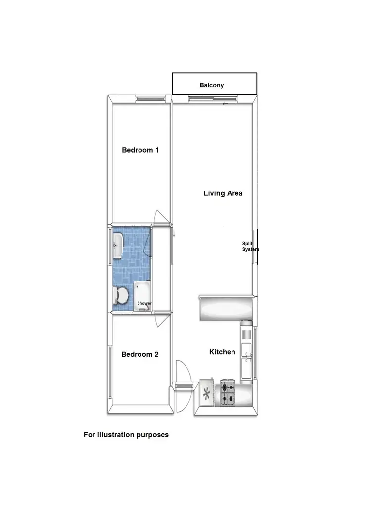 Floorplan of Homely unit listing, 12/3 Henry Street, Rosewater SA 5013