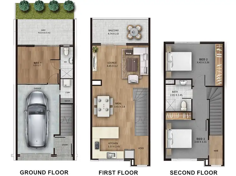 Floorplan of Homely townhouse listing, 8/2 Selby Street, Kurralta Park SA 5037